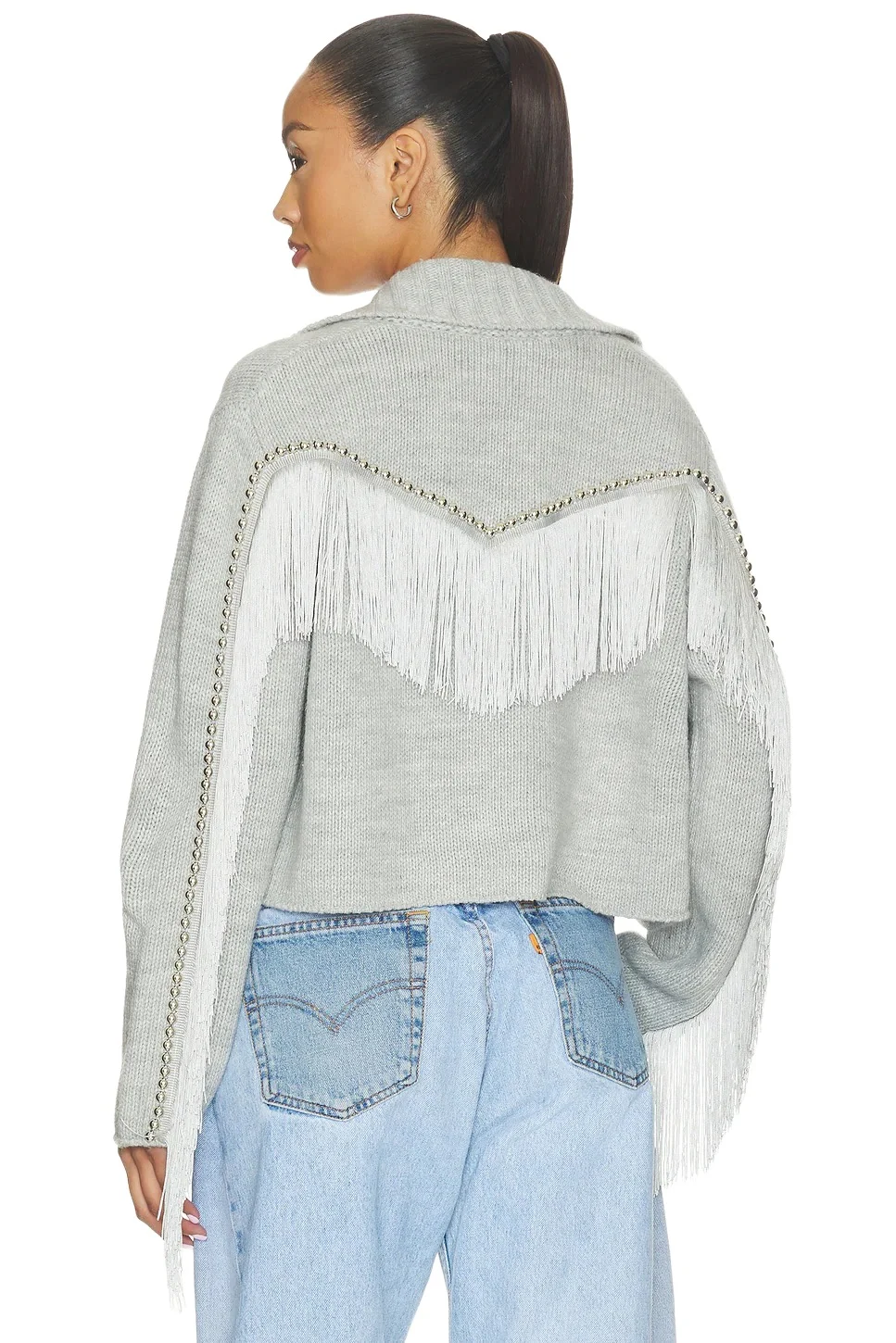 Understated Leather Cropped Rodeo Robe