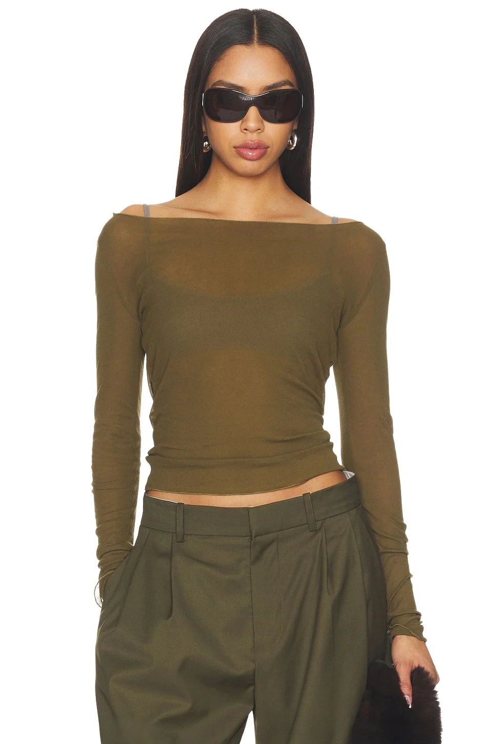 WAO Boat Neck Long Sleeve Tee