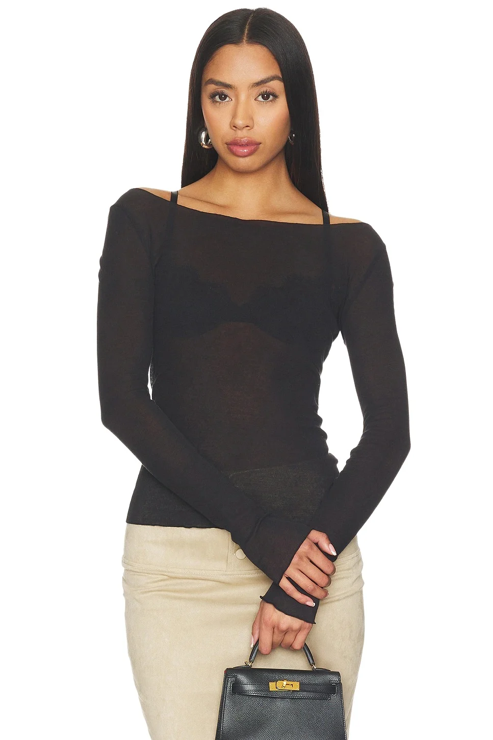 WAO Boat Neck Long Sleeve Tee