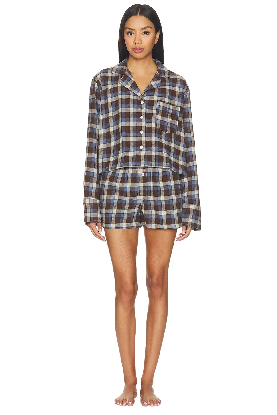 Polo Ralph Lauren Intimates Sleep Flannel Short Set