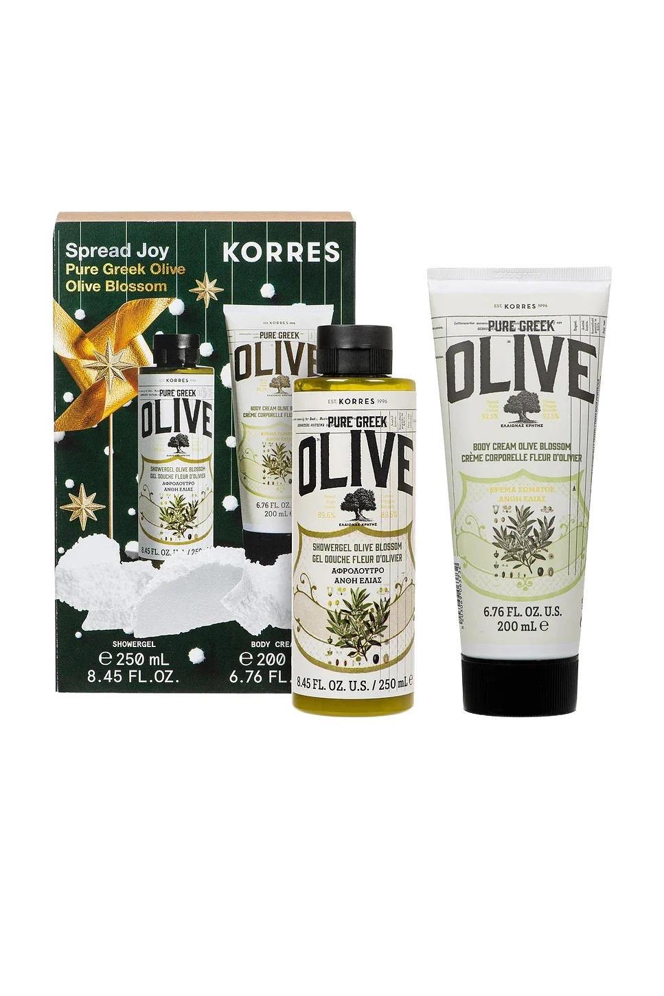 Korres Olive Blossom Shower Gel & Body Milk Set