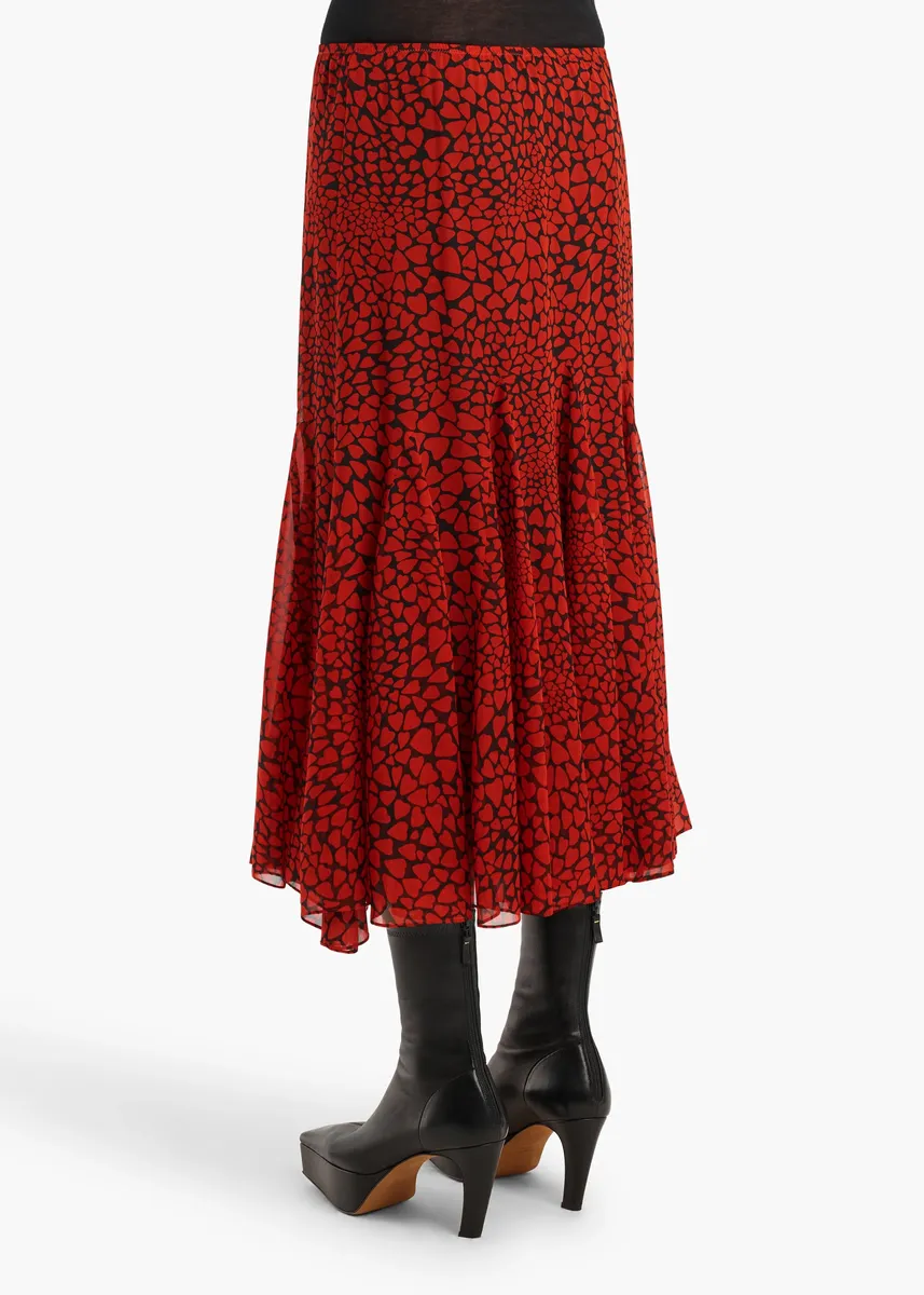 Khaite Ophelia Skirt In Black And Red | Thumbnail 4 Khaite Ophelia Skirt In Black And Red | Thumbnail 4