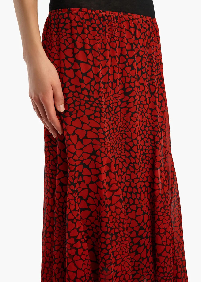 Khaite Ophelia Skirt In Black And Red | Thumbnail 5 Khaite Ophelia Skirt In Black And Red | Thumbnail 5