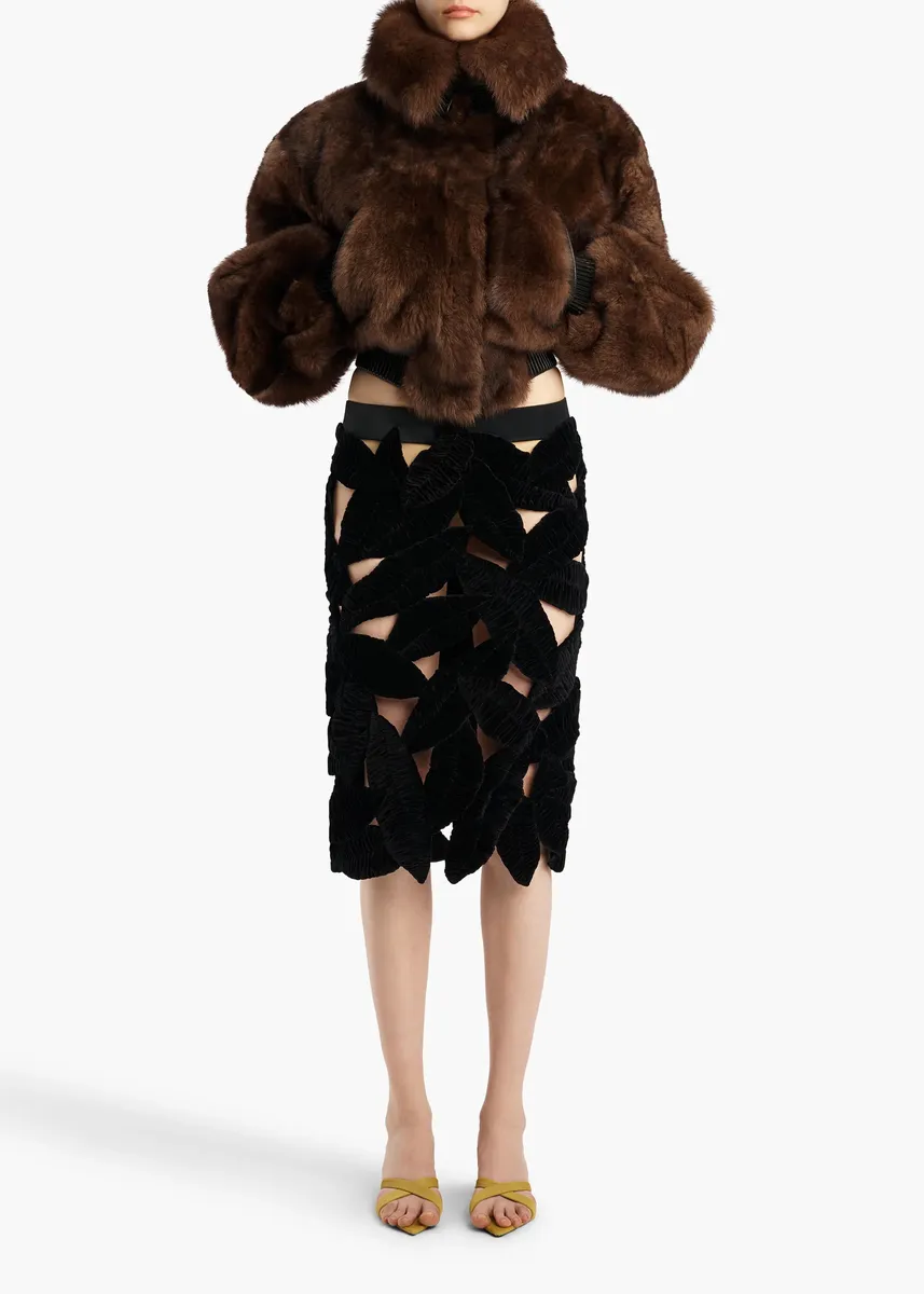 Khaite Neela Skirt In Black | Thumbnail 2