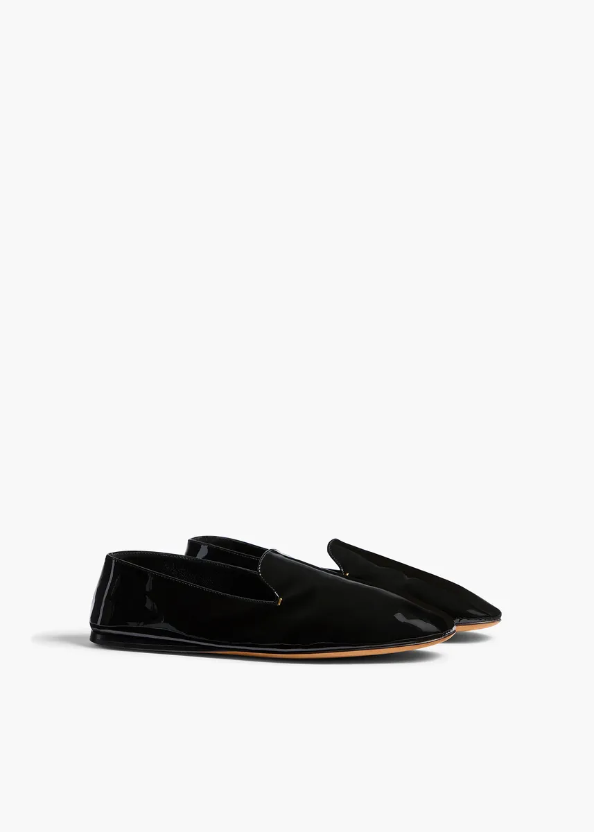 Khaite Julie Loafer In Black Patent Leather | Thumbnail 2 Khaite Julie Loafer In Black Patent Leather | Thumbnail 2