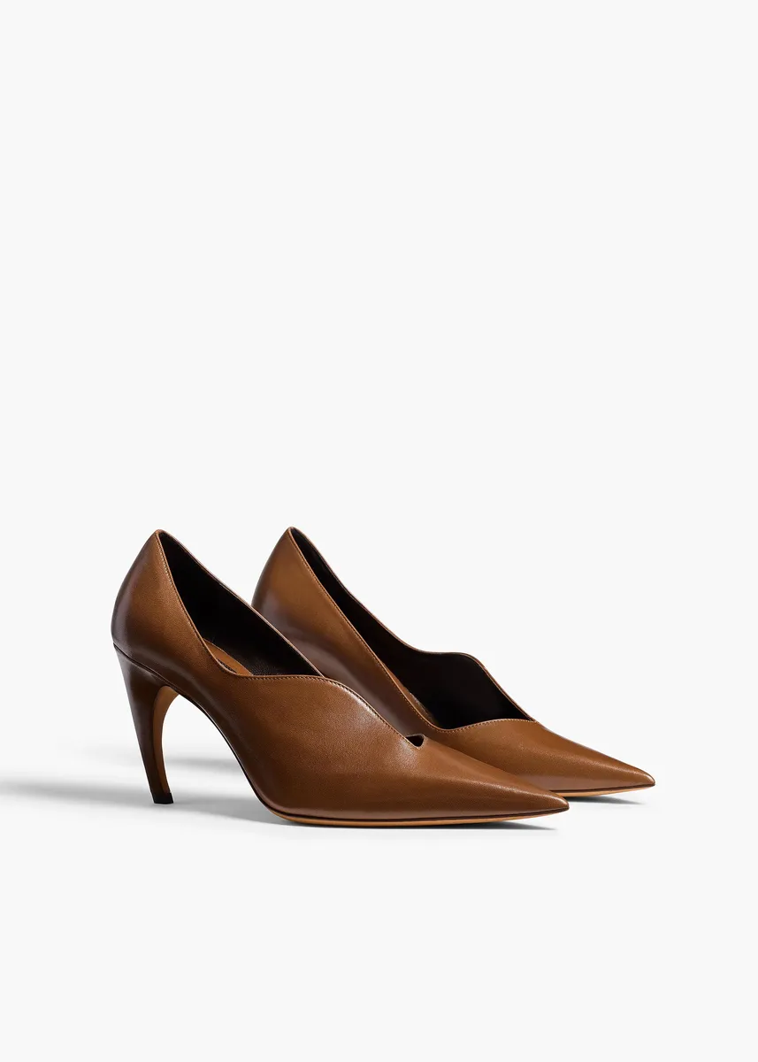 Khaite Vivien Pump In Cigar | Thumbnail 2 Khaite Vivien Pump In Cigar | Thumbnail 2