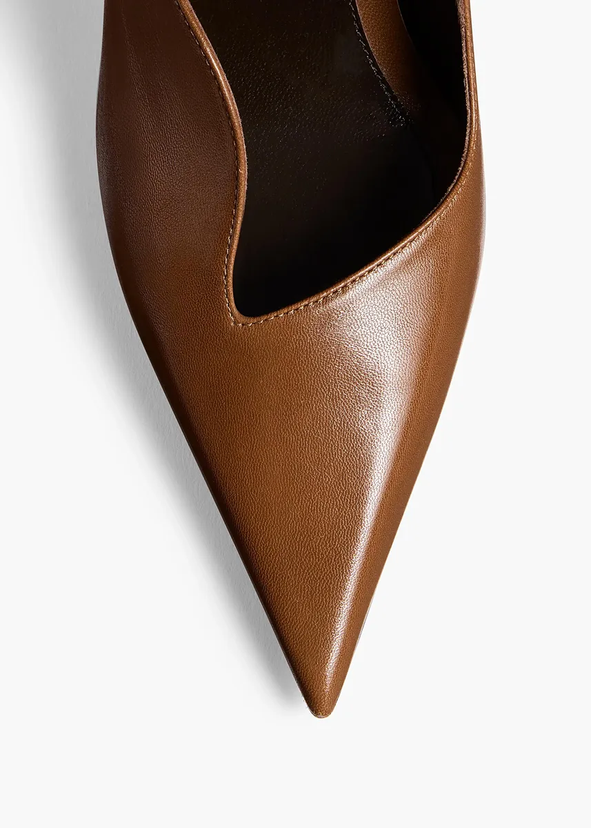 Khaite Vivien Pump In Cigar | Thumbnail 3 Khaite Vivien Pump In Cigar | Thumbnail 3