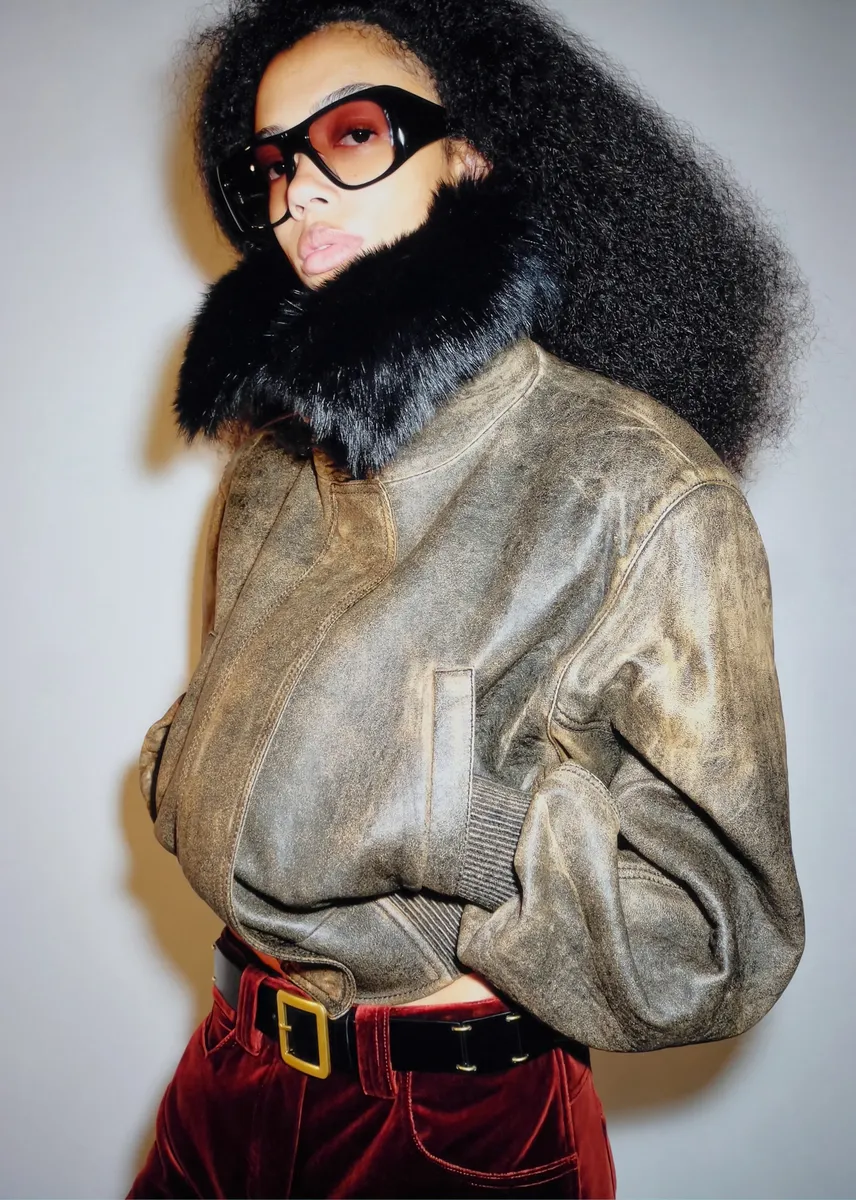 Khaite Rocco Jacket In Dark Brown Leather With Dark Brown Shearling | Thumbnail 8 Khaite Rocco Jacket In Dark Brown Leather With Dark Brown Shearling | Thumbnail 8