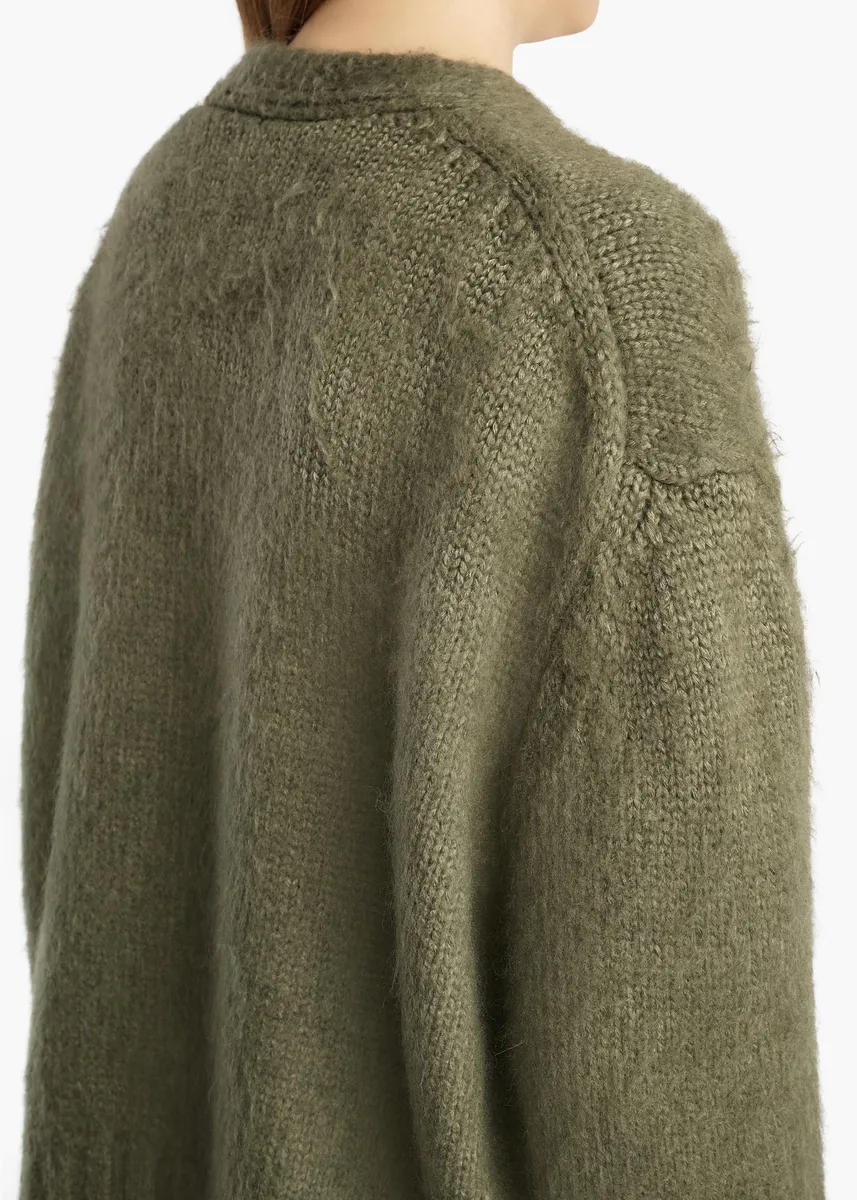 Khaite Maura Cardigan In Olive | Thumbnail 6 Khaite Maura Cardigan In Olive | Thumbnail 6