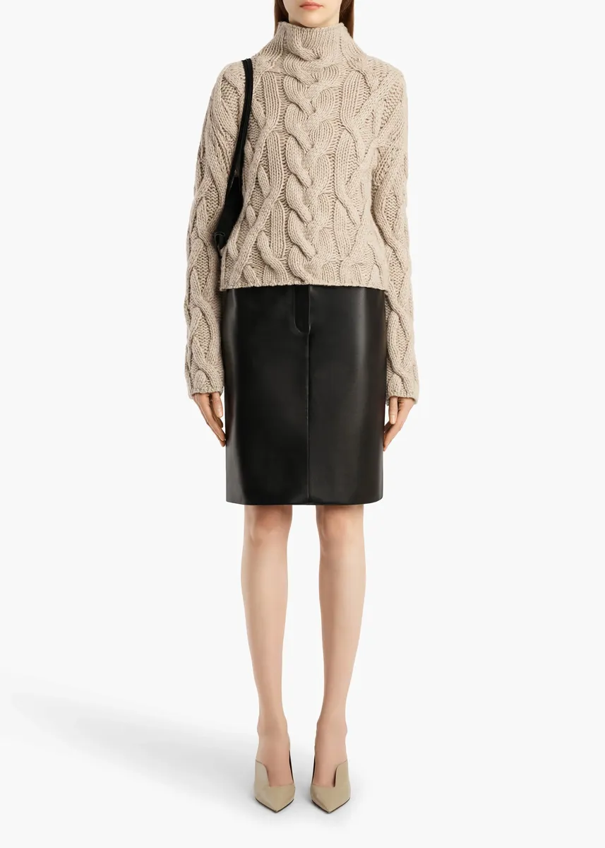 Khaite Mountain Sweater In Sepia | Thumbnail 2 Khaite Mountain Sweater In Sepia | Thumbnail 2