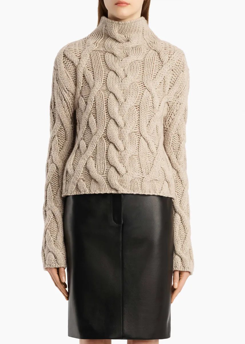Khaite Mountain Sweater In Sepia | Thumbnail 3 Khaite Mountain Sweater In Sepia | Thumbnail 3