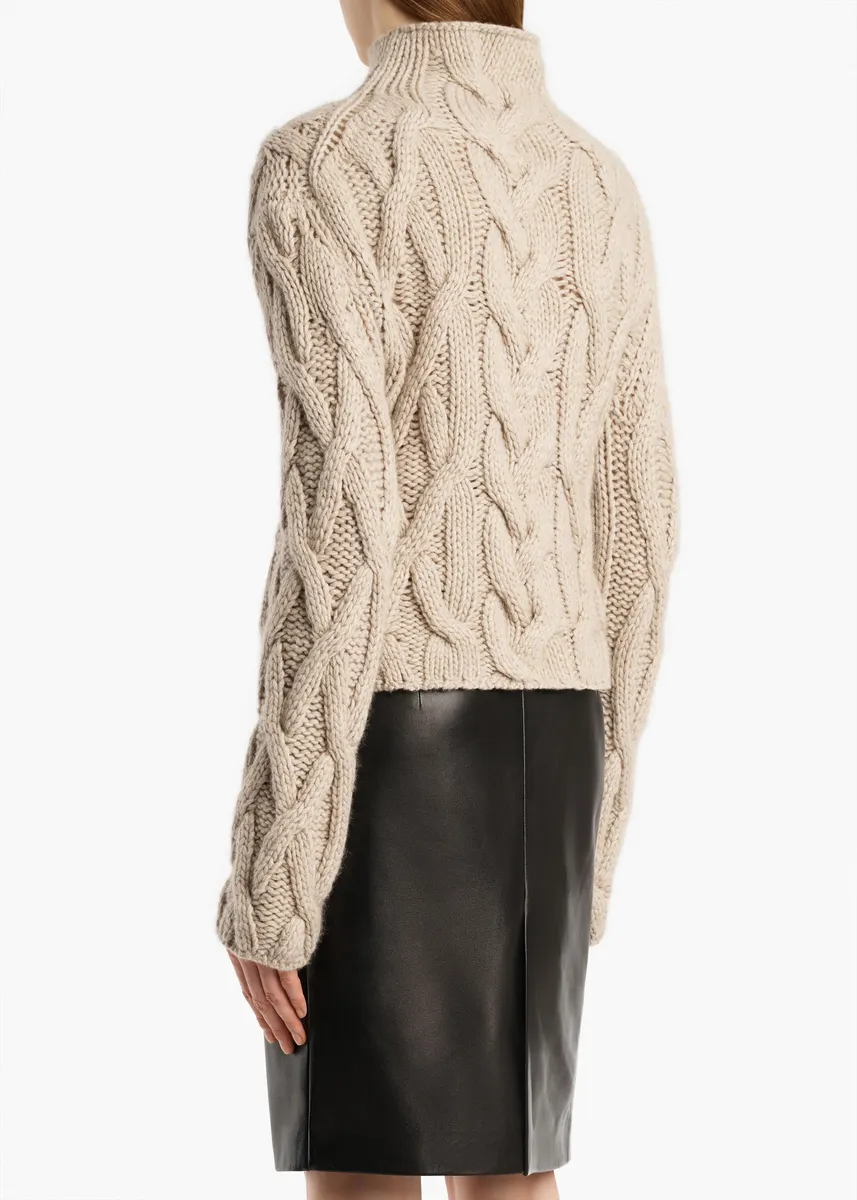 Khaite Mountain Sweater In Sepia | Thumbnail 4 Khaite Mountain Sweater In Sepia | Thumbnail 4