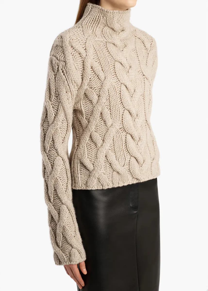 Khaite Mountain Sweater In Sepia | Thumbnail 5 Khaite Mountain Sweater In Sepia | Thumbnail 5