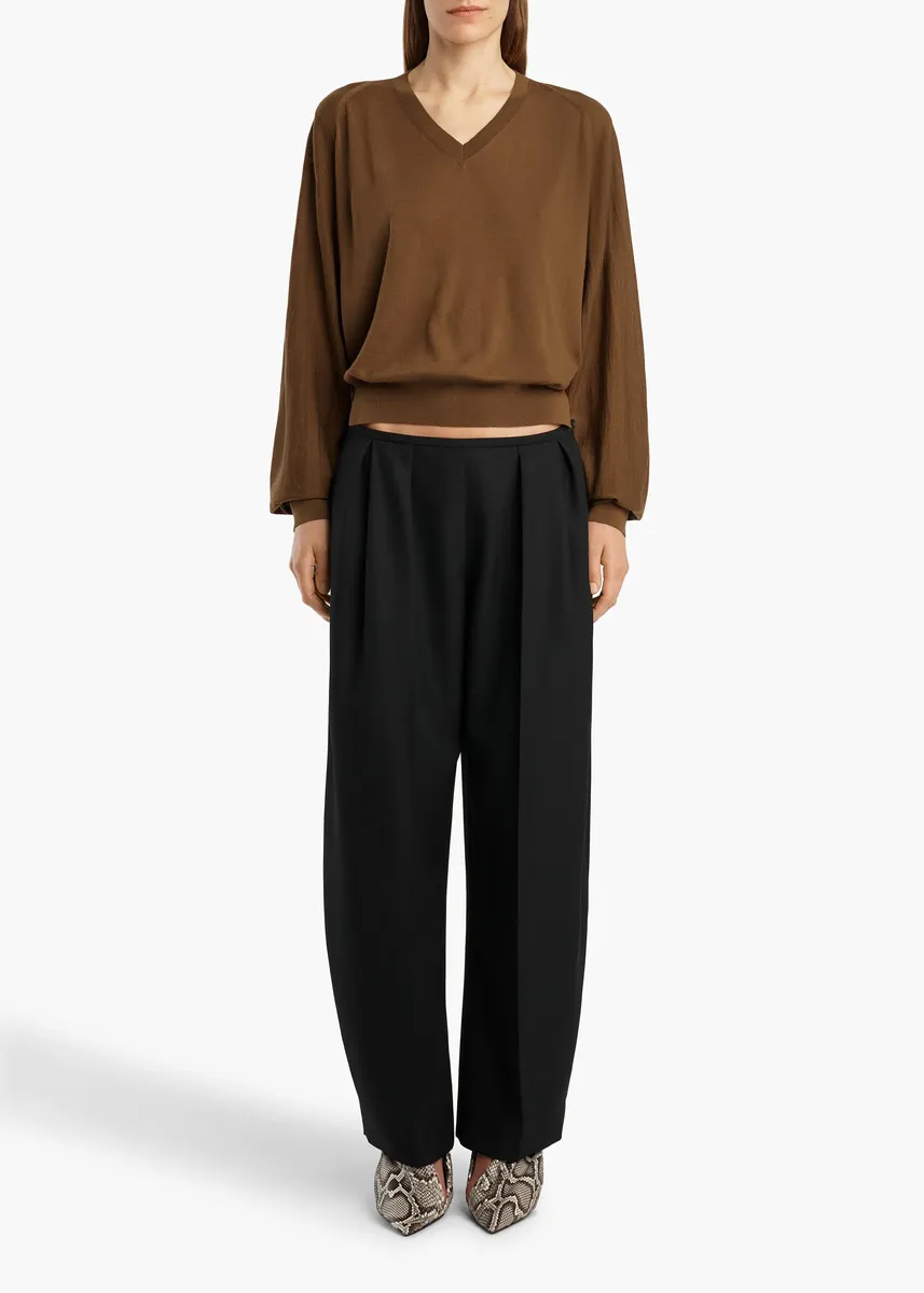 Khaite Suzanne Sweater In Brown | Thumbnail 2 Khaite Suzanne Sweater In Brown | Thumbnail 2