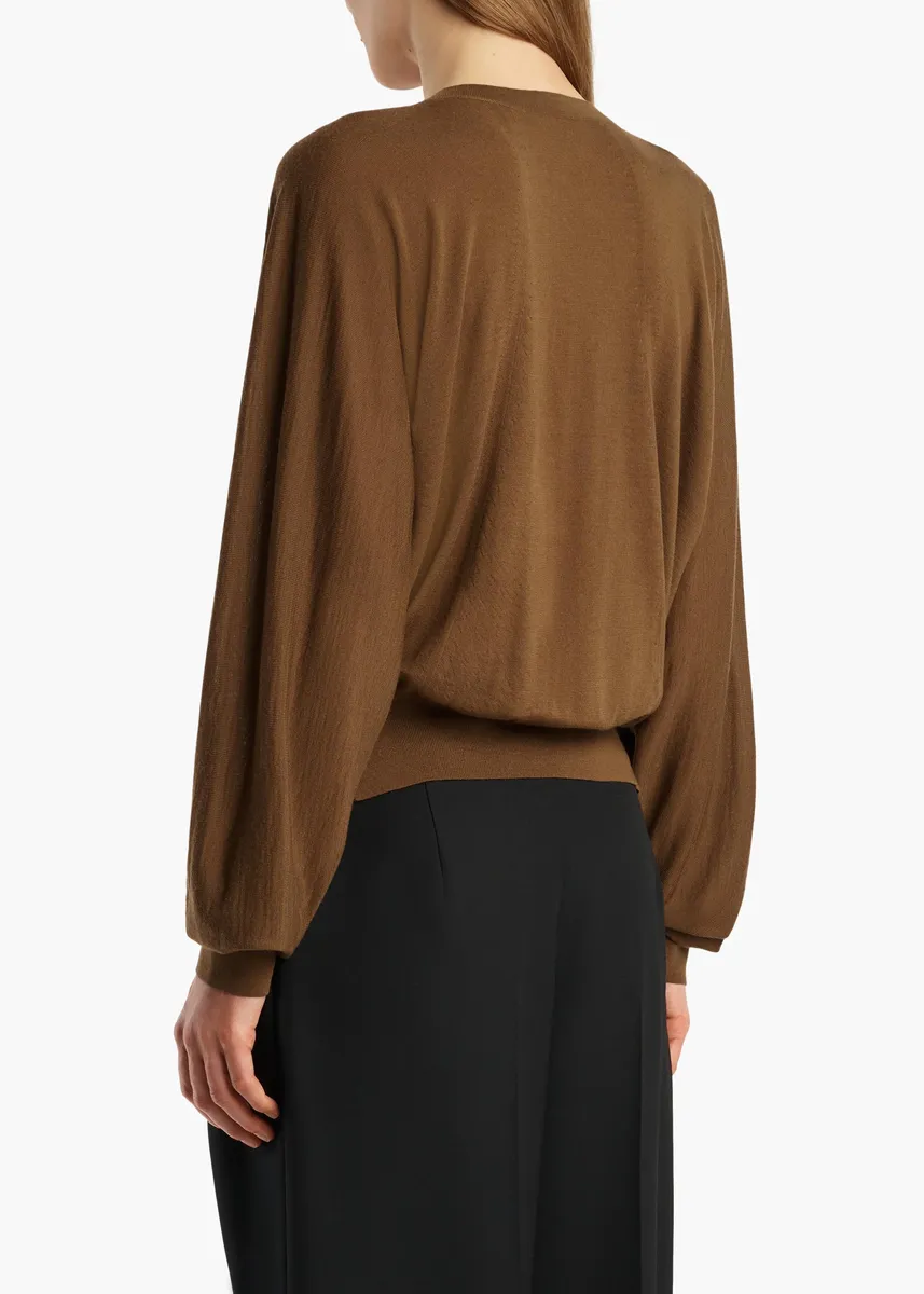 Khaite Suzanne Sweater In Brown | Thumbnail 4 Khaite Suzanne Sweater In Brown | Thumbnail 4