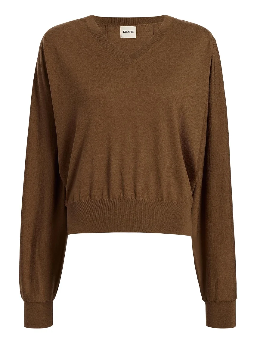 Khaite Suzanne Sweater In Brown