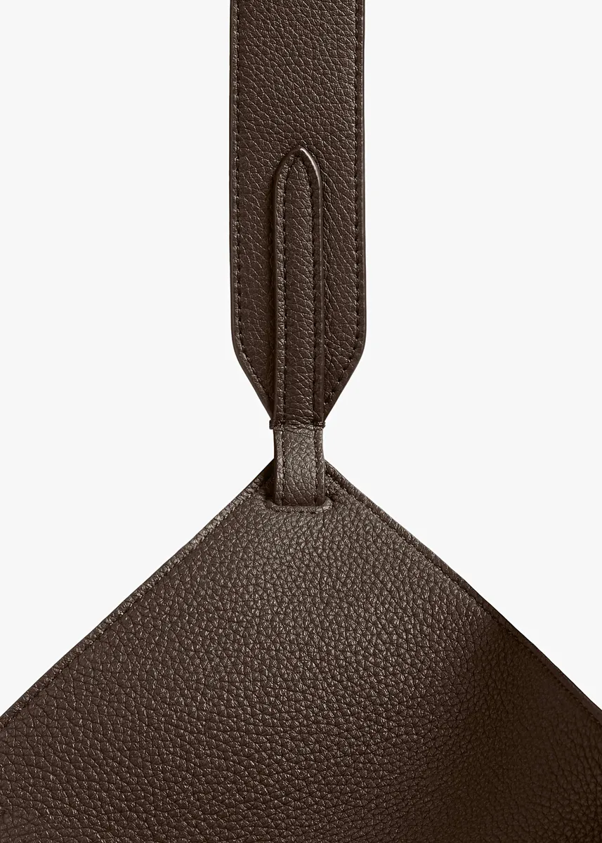 Khaite Mini Lotus Tote In Espresso Pebbled Leather | Thumbnail 4 Khaite Mini Lotus Tote In Espresso Pebbled Leather | Thumbnail 4