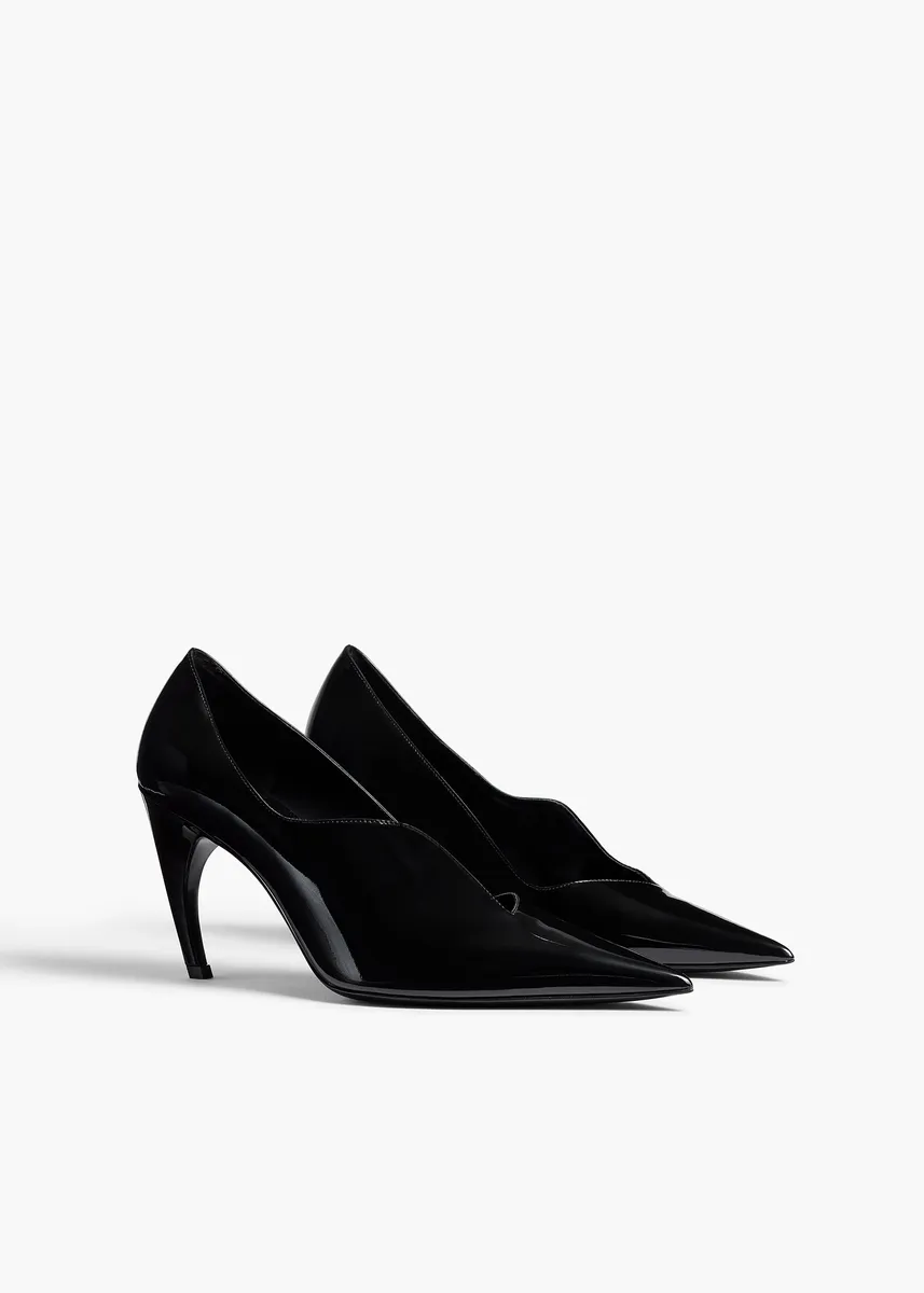 Khaite Vivien Pump In Black Patent Leather | Thumbnail 2 Khaite Vivien Pump In Black Patent Leather | Thumbnail 2