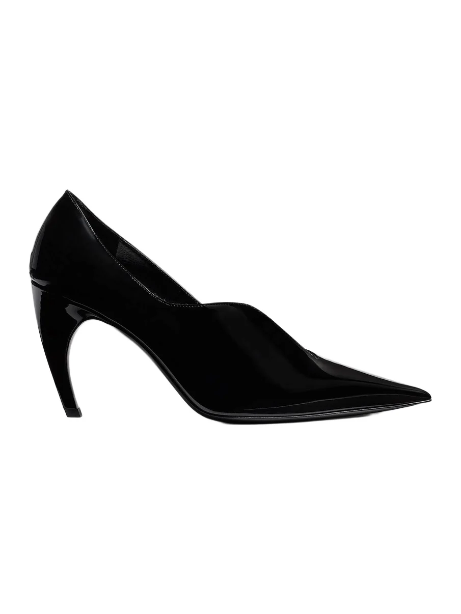 Khaite Vivien Pump In Black Patent Leather