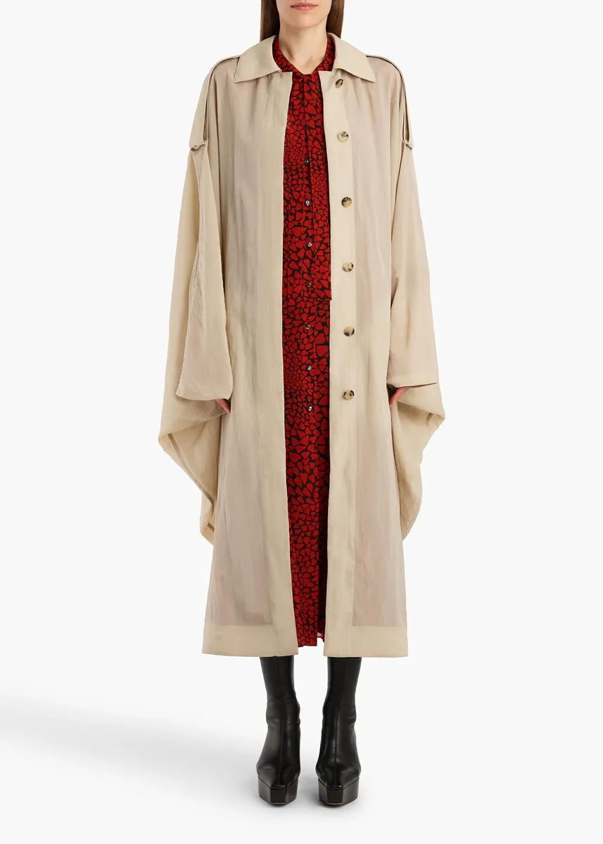 Khaite Noa Coat In Limestone | Thumbnail 2