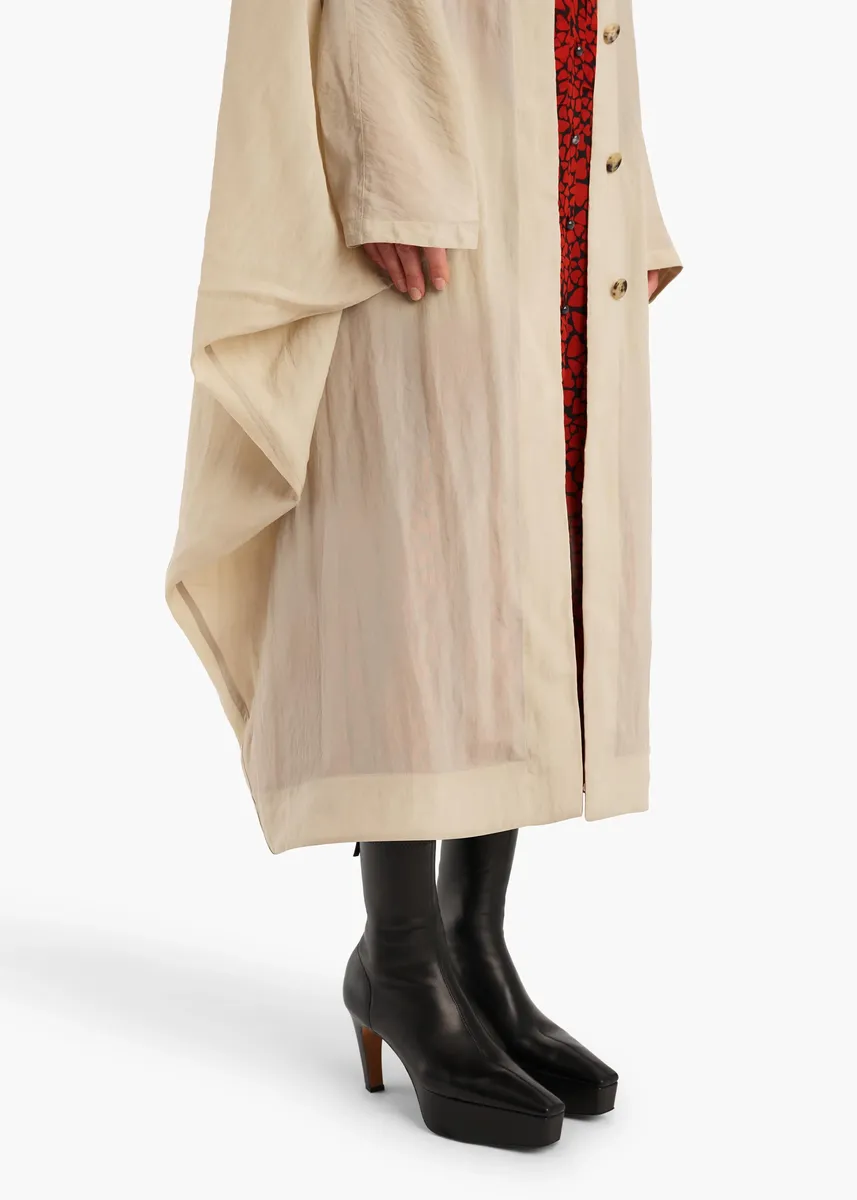 Khaite Noa Coat In Limestone | Thumbnail 4