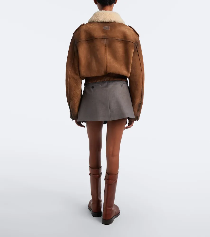 Acne Studios Pleated wool miniskirt | Thumbnail 2 Acne Studios Pleated wool miniskirt | Thumbnail 2