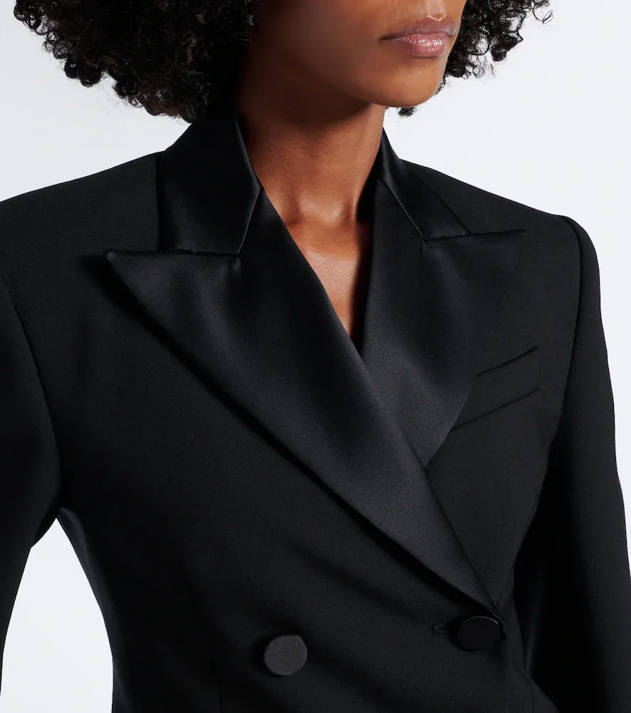 Sportmax Double-breasted virgin wool tuxedo jacket | Thumbnail 6 Sportmax Double-breasted virgin wool tuxedo jacket | Thumbnail 6