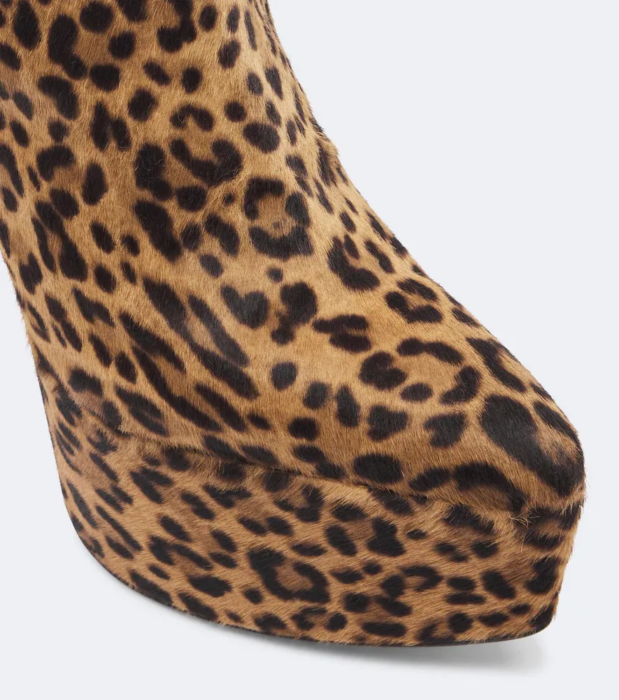 Amina Muaddi Cynthia calf hair platform ankle boots | Thumbnail 4 Amina Muaddi Cynthia calf hair platform ankle boots | Thumbnail 4