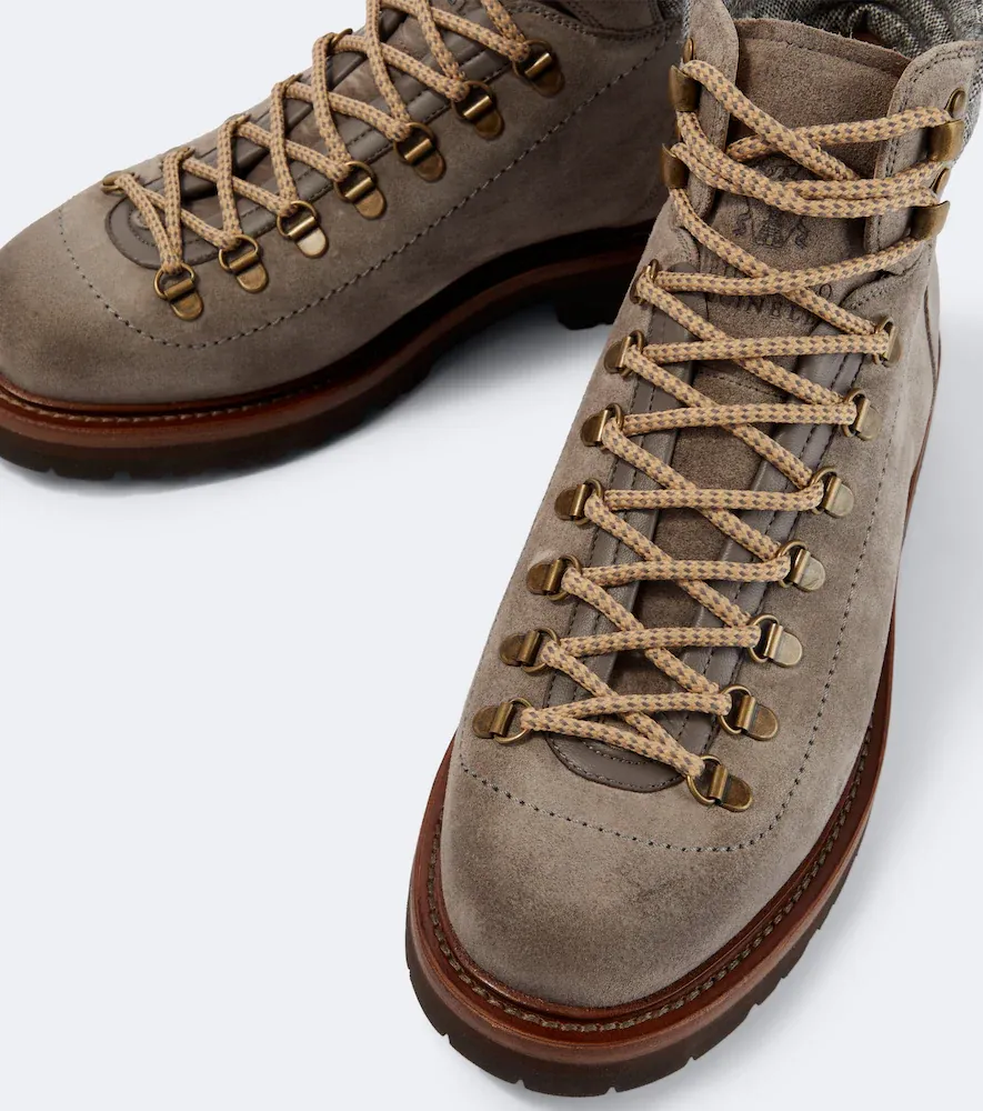Brunello Cucinelli Suede lace-up boots | Thumbnail 3 Brunello Cucinelli Suede lace-up boots | Thumbnail 3