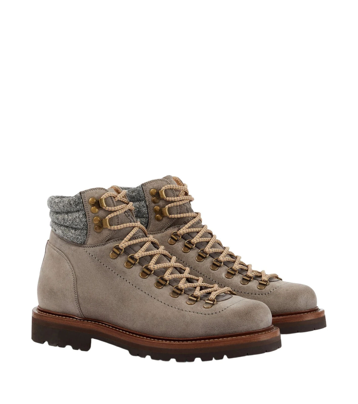 Brunello Cucinelli Suede lace-up boots