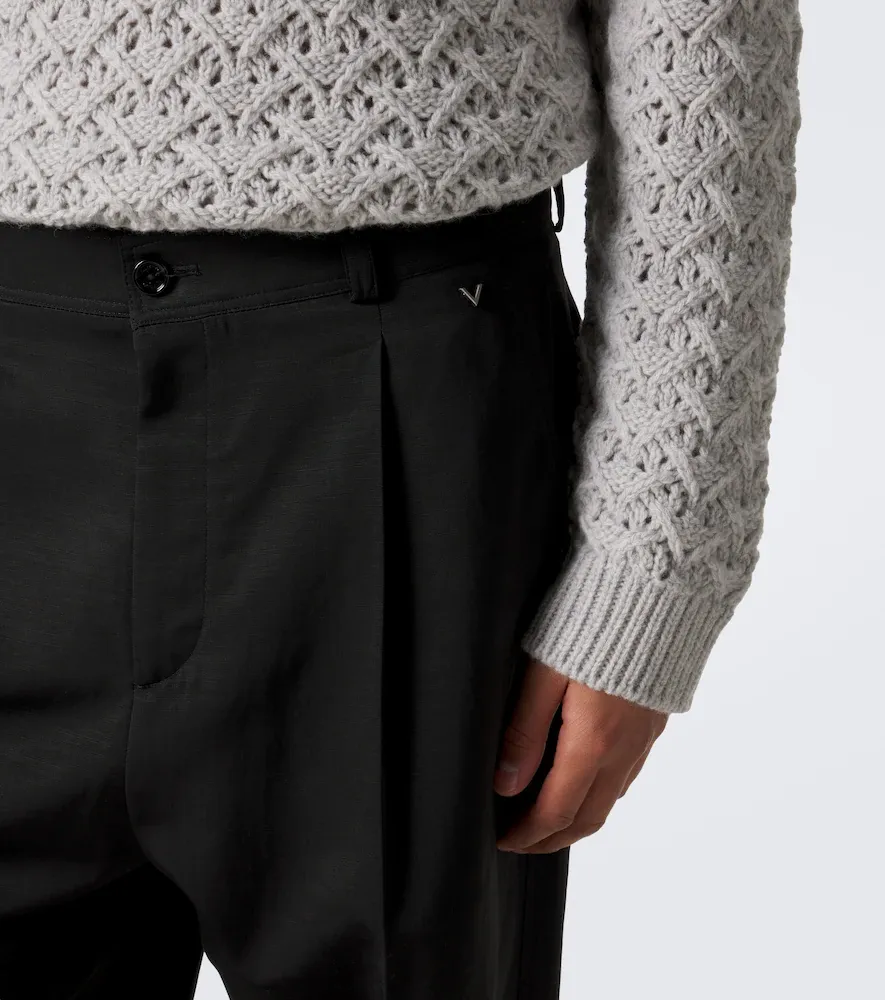 Valentino Garavani Pleated straight pants | Thumbnail 4 Valentino Garavani Pleated straight pants | Thumbnail 4