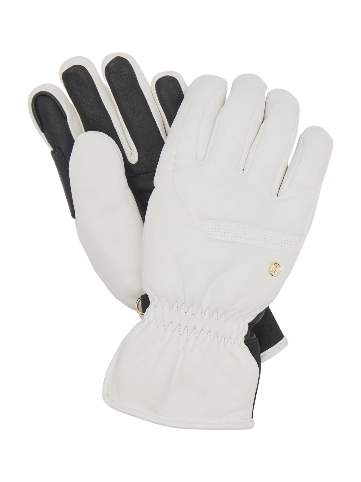Bogner Lena leather and technical ski gloves