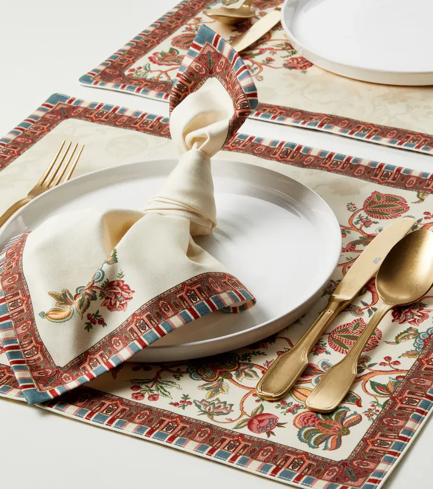 Etro Fleur printed cotton placemats and napkins set | Thumbnail 3 Etro Fleur printed cotton placemats and napkins set | Thumbnail 3