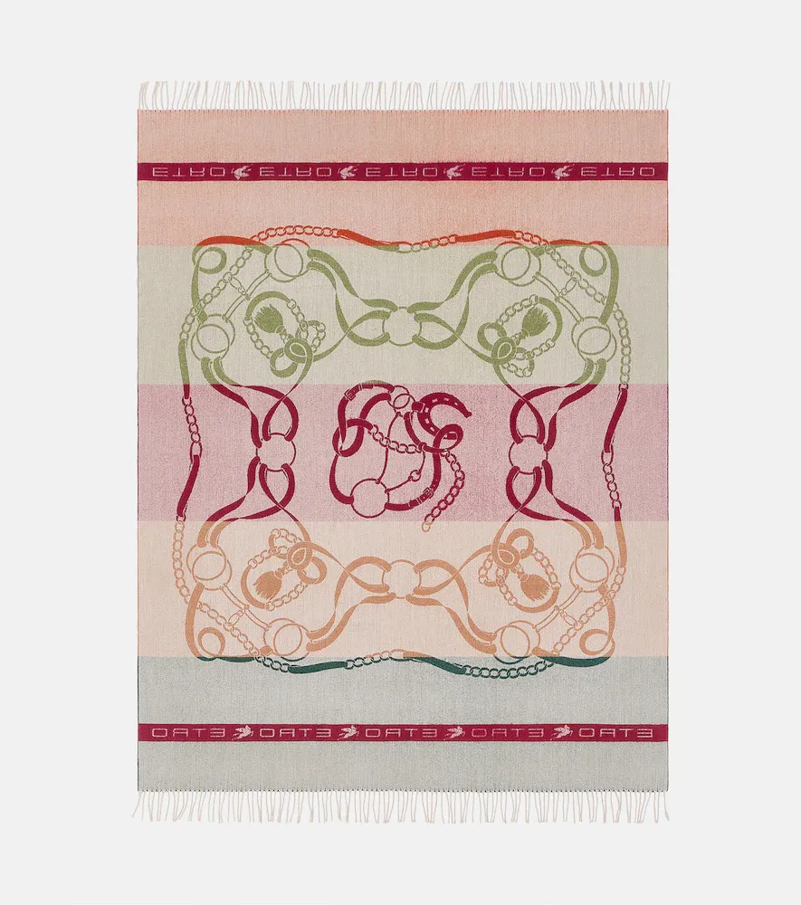 Etro Fringe-trimmed wool jacquard throw | Thumbnail 4 Etro Fringe-trimmed wool jacquard throw | Thumbnail 4