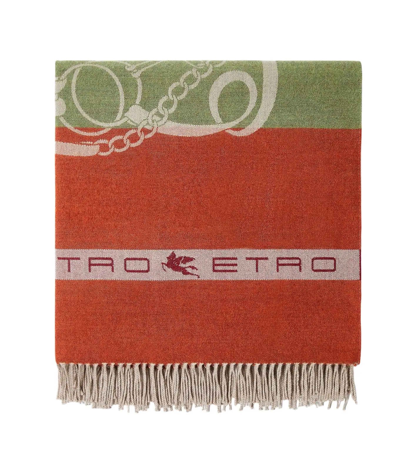 Etro Fringe-trimmed wool jacquard throw