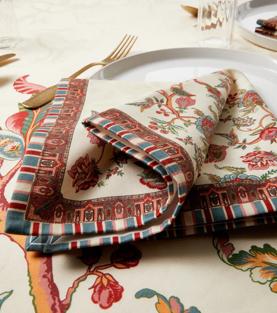 Etro Fleur printed cotton tablecloth and napkins set | Thumbnail 3 Etro Fleur printed cotton tablecloth and napkins set | Thumbnail 3