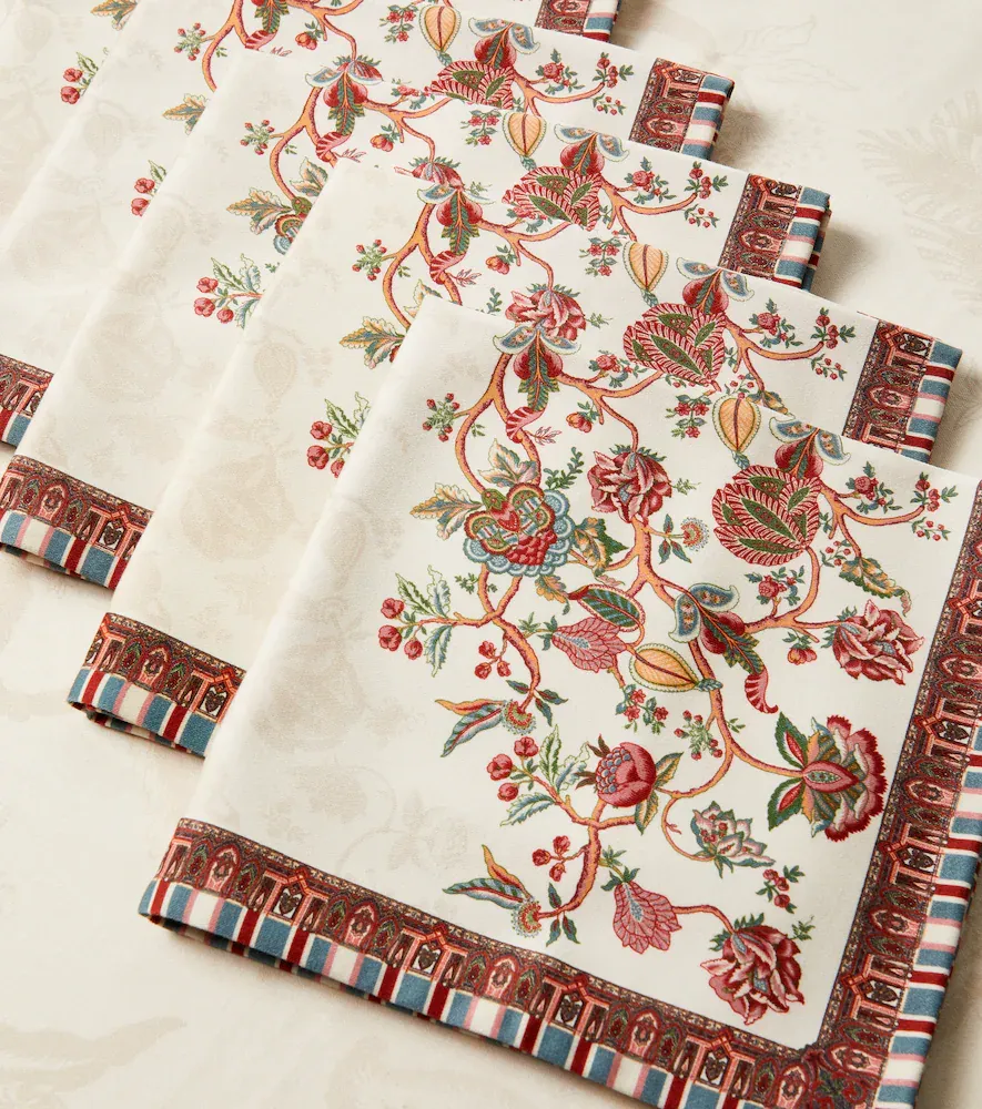 Etro Fleur printed cotton tablecloth and napkins set | Thumbnail 5 Etro Fleur printed cotton tablecloth and napkins set | Thumbnail 5