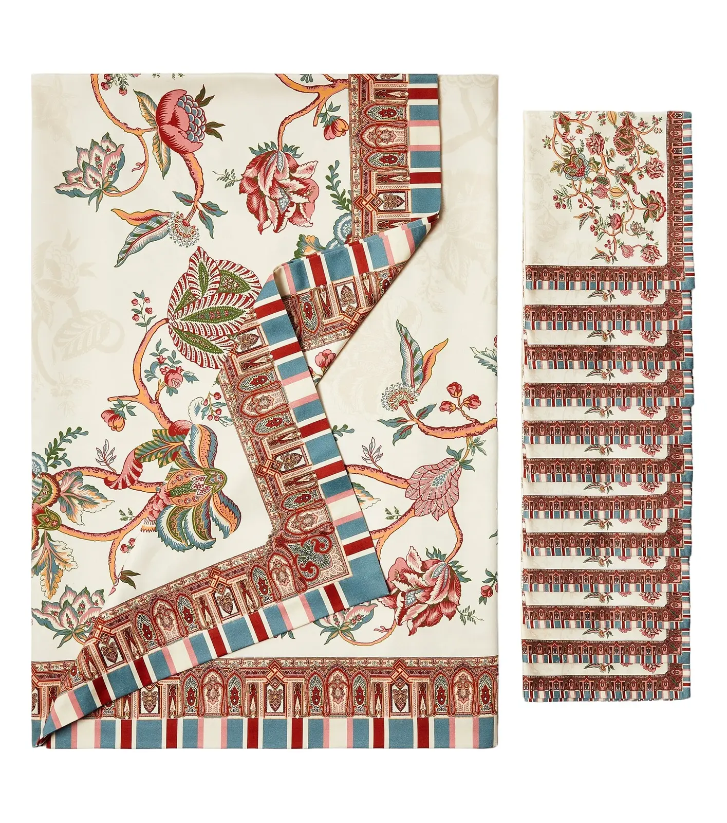 Etro Fleur printed cotton tablecloth and napkins set