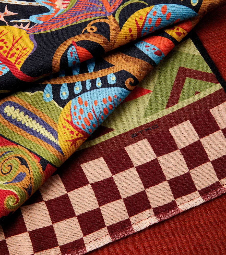 Etro Wool jacquard throw | Thumbnail 5