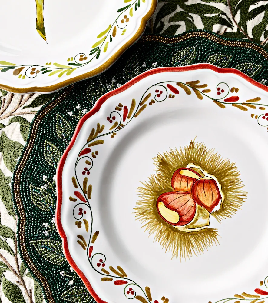 LES OTTOMANS Set of 4 hand-painted ceramic plates | Thumbnail 2