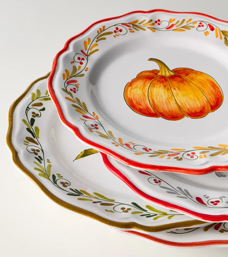 LES OTTOMANS Set of 4 hand-painted ceramic plates | Thumbnail 3