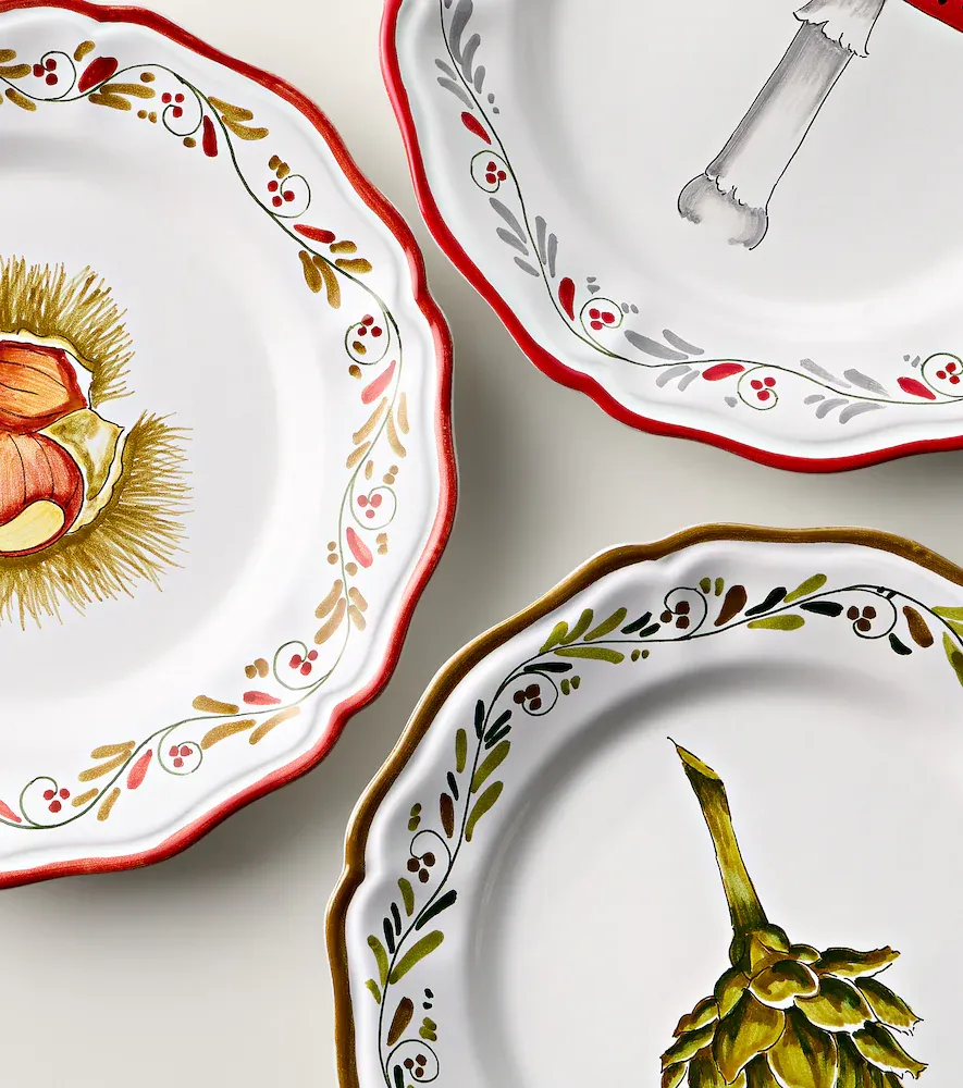LES OTTOMANS Set of 4 hand-painted ceramic plates | Thumbnail 4