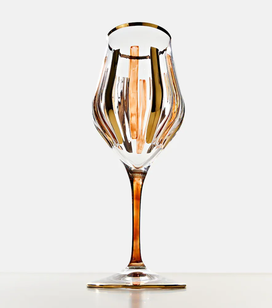 LES OTTOMANS Set of 4 striped crystal wine glasses | Thumbnail 3 LES OTTOMANS Set of 4 striped crystal wine glasses | Thumbnail 3
