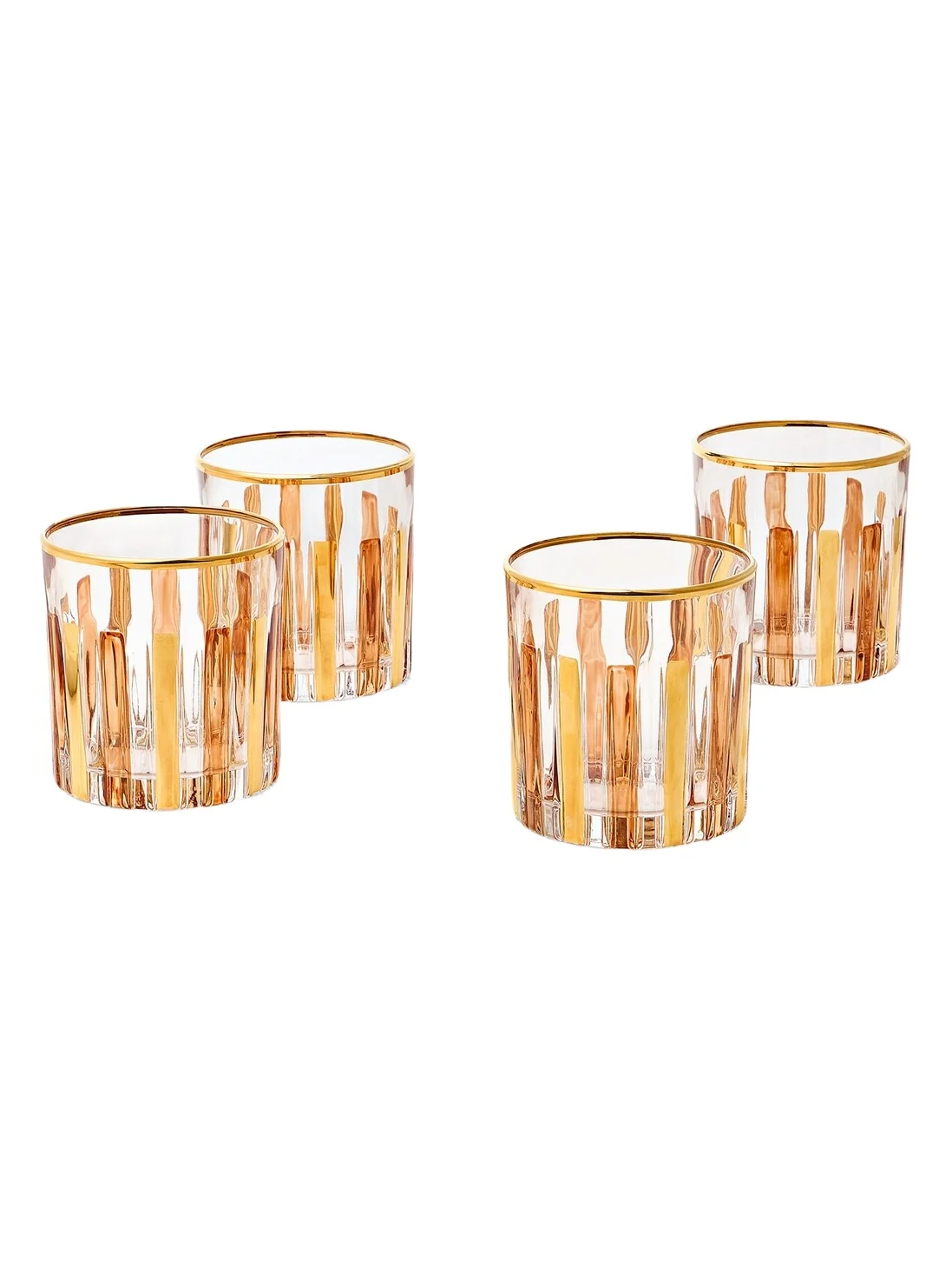 Set of 4 glass water tumblers Set of 4 glass water tumblers
