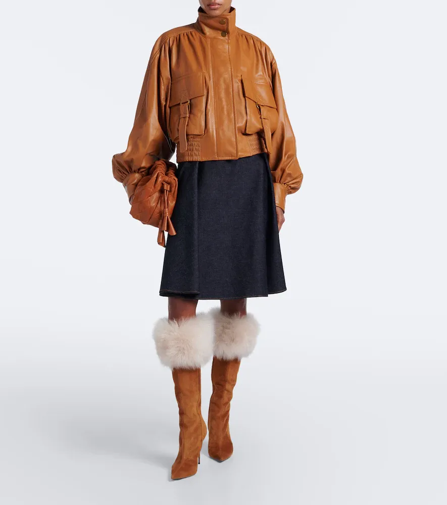 Paris Texas Lidia suede and shearling knee-high boots | Thumbnail 5 Paris Texas Lidia suede and shearling knee-high boots | Thumbnail 5