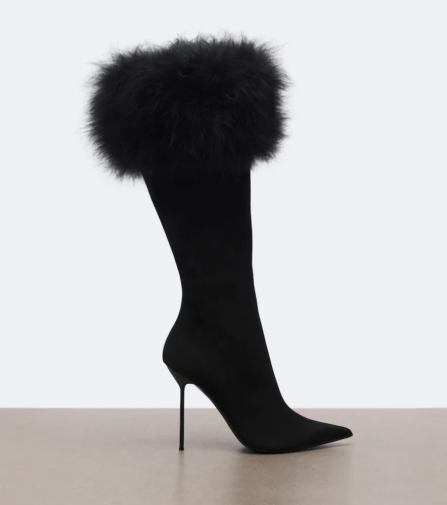 Paris Texas Lidia suede and shearling knee-high boots | Thumbnail 2 Paris Texas Lidia suede and shearling knee-high boots | Thumbnail 2