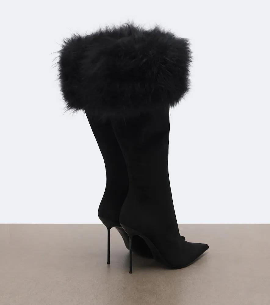 Paris Texas Lidia suede and shearling knee-high boots | Thumbnail 3 Paris Texas Lidia suede and shearling knee-high boots | Thumbnail 3