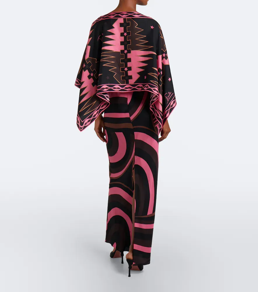 PUCCI Iride caped silk twill gown | Thumbnail 3 PUCCI Iride caped silk twill gown | Thumbnail 3