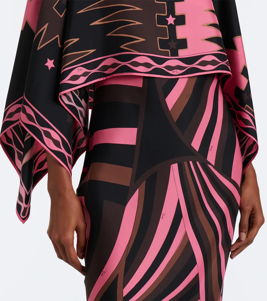 PUCCI Iride caped silk twill gown | Thumbnail 5 PUCCI Iride caped silk twill gown | Thumbnail 5