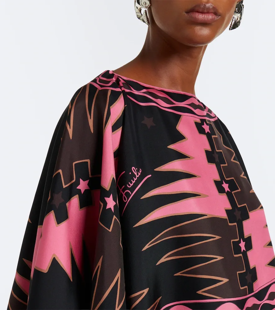 PUCCI Iride caped silk twill gown | Thumbnail 6 PUCCI Iride caped silk twill gown | Thumbnail 6